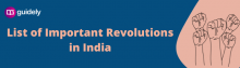 list of important revolutions in india