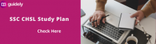 ssc chsl study plan