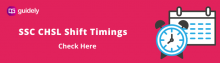ssc chsl shift timings
