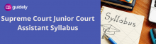 supreme court junior court assistant syllabus