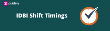 idbi shift timings