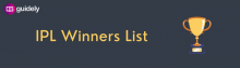 ipl winners list