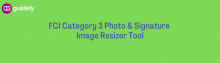 fci category 3 photo and signature resizer