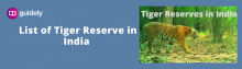 list of tiger reserves in india