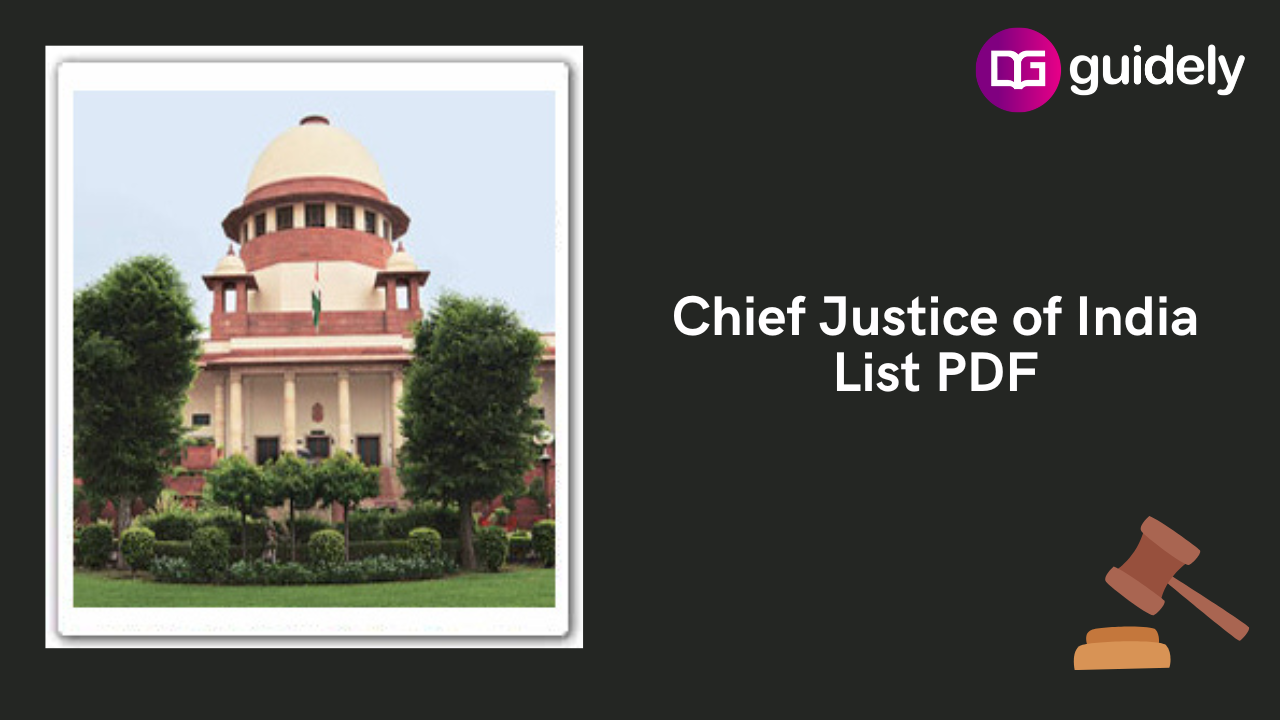 Chief Justice Of India List 2024 PDF Supreme Court In Hindi