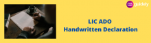 lic ado handwritten declaration