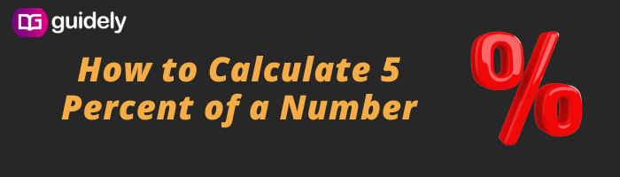how do i calculate 5 of a number