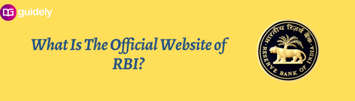 What Is The Official Website Of RBI?