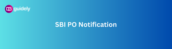 SBI PO Notification 2023 PDF Download Link
