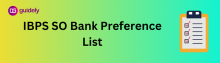 ibps so bank preference list