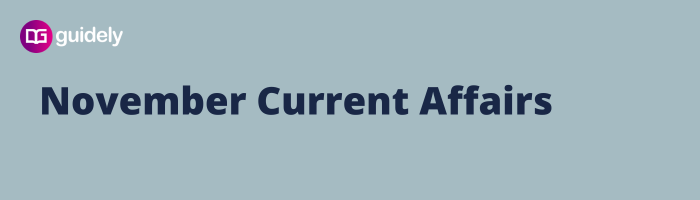 November Monthly Current Affairs 2023 Capsule Pdf