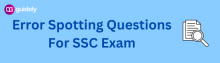 error spotting questions for ssc exam
