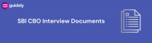sbi cbo interview documents