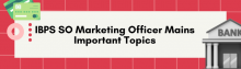 ibps so marketing officer mains important topics