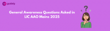 ga questions asked in lic aao