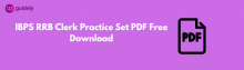 ibps rrb clerk practice set