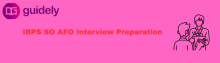 ibps so afo interview preparation tips