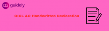 oicl ao handwritten declaration