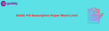 ecgc po descriptive paper word limit