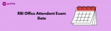 rbi office attendant exam date