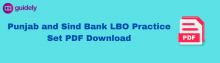 punjab and sind bank lbo practice set