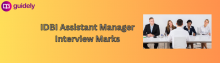 idbi assistant manager interview marks