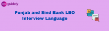 punjab and sind bank lbo interview language
