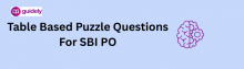 table based puzzle questions for sbi po
