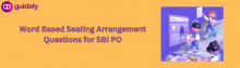 word based seating arrangement for sbi po