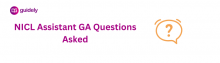 nicl assistant ga questions asked