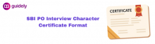 sbi po interview character certificate format