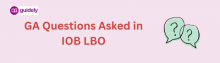 ga questions asked in iob lbo