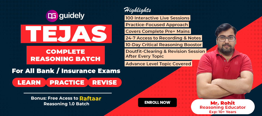 TEJAS Reasoning Complete Batch (Prelims + Mains) 2025-26